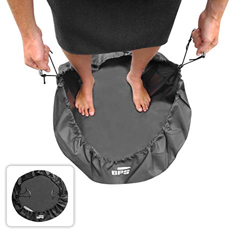 BPS Wetsuit Changing Mat/Waterproof Dry-Bag/Wet Bag for Surfers with especially designed handles & hidden pocket - also available with bundle of FCS Screws or Leash String or Wax Comb