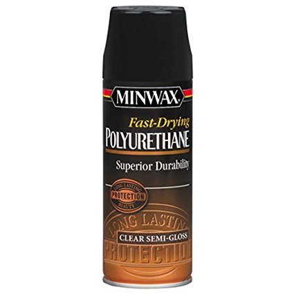 Minwax 33055000 Fast-Drying Polyurethane Aerosol, 11.5 ounce, Semi-Gloss