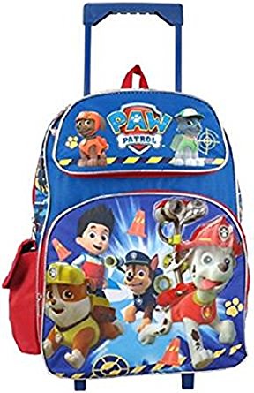 Nickelodeon Paw Patrol Large 16" Rolling Backpack