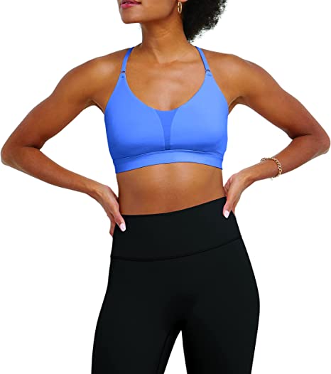 Champion Womens Soft Touch Racerback Sports Bra, Light Support Athletic Bra