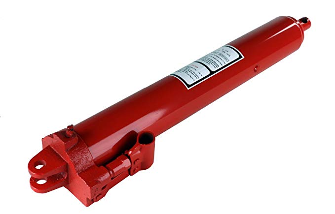 Dragway Tools 8 Ton Hydraulic Long Ram for Cherry Picker Engine Hoist Shop Crane Jack Lift
