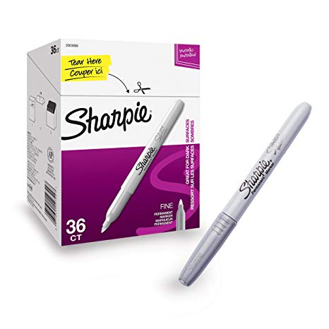 Sharpie 2003899 Metallic Permanent Markers, Fine Point