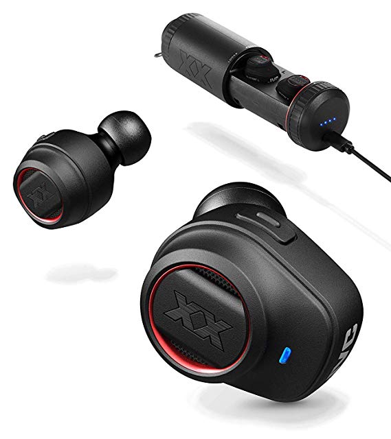 JVC XX True Wireless Earbuds, Bluetooth connectivity, Extreme Deep Bass Ports, Tough Housing Protection & Durable Body, Bass Boost, Voice Assitant Compatible, Up to 3 9 Hours Battery Life - HAXC70BTR