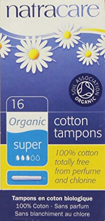Natracare Tampons Super with Applicator 16 Ct (Pack of 3)