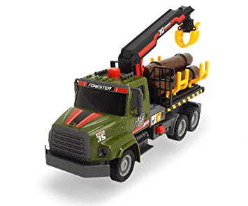 Dickie Toys 12" Air Pump Action Logging Truck Vehicle