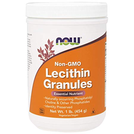 NOW Lecithin Granules (Non-GMO),1-Pound