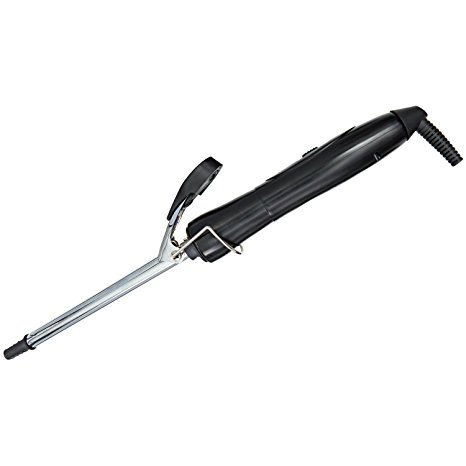 Plugged In HeatMaster Chrome Curling Iron 3/8 Inch