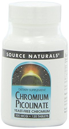 Source Naturals Chromium Picolinate, 200mcg, 120 Tablets