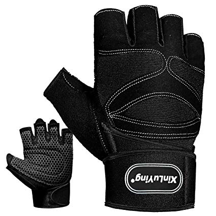 CENRY Workout Gloves, Weight Lifting Gloves for Gym to Support Wrist and Protect Palm, Suits Men & Women