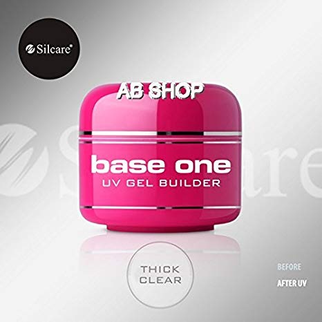 Base One Thick Clear 50g UV Gel Nails Acid Free Builder Silcare