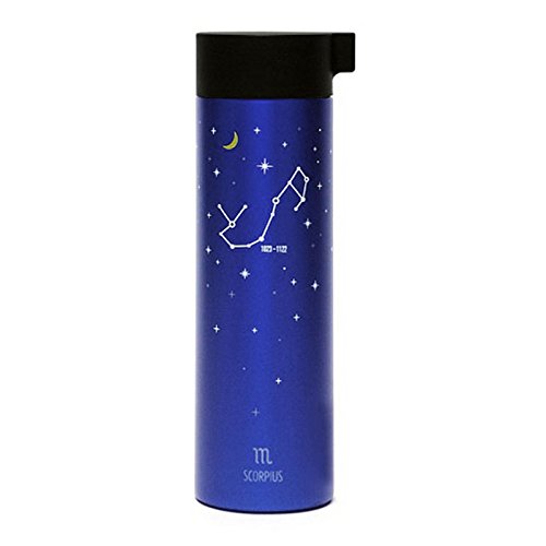 Lock & lock Horoscope Tumbler 400ml , 13.5 Ounce, Vacuum-Insulated Travel Mug, Stainless Steel, Blue (10.23 ~ 11.22 Scorpius)