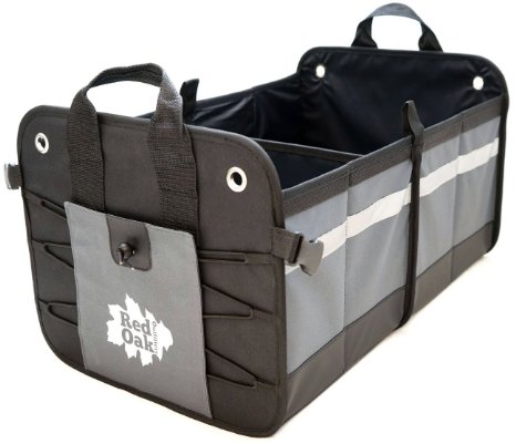 Car Trunk Organizer - Collapsible Cargo Container 22x14x12 - Durable Clutter Control for Your SUV Car Truck or Auto
