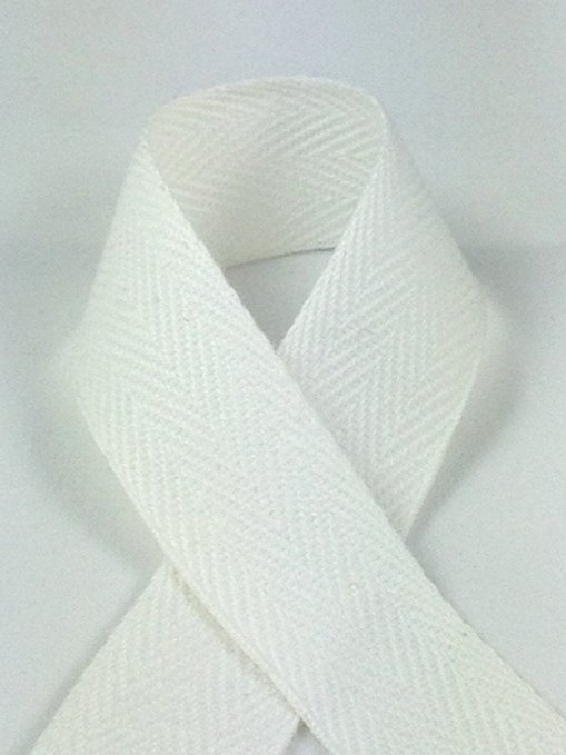 Schiff Ribbons 922-2 100-Yard Cotton Twill Tape Ribbon, 1/2-Inch, White