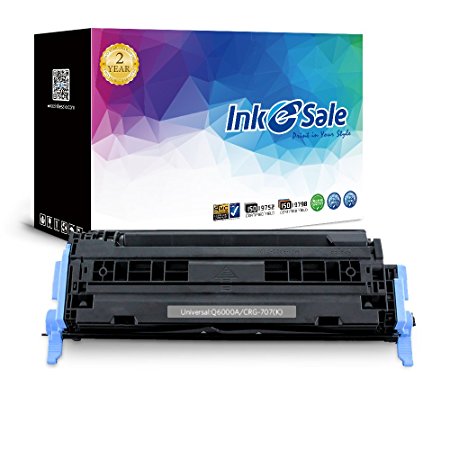 INK E-SALE 124A Q6000A Toner Cartridge Compatible For HP Color LaserJet 1600 2600n 2605dn 2605dtn CM1015 CM1017 Printer Series (Black 1-Pack)