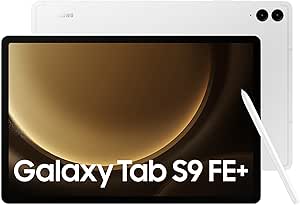 Samsung Galaxy Tab S9 FE  Tablet with S Pen, 128GB, Long-lasting Battery, Silver, 3 Year Manufacturer Extended Warranty (UK Version)