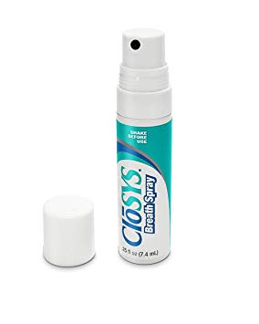 CloSYS Oral Breath Spray, .25 Ounce (24 Count), Mint, Sugar Free, pH Balanced, Eliminates Bad Breath