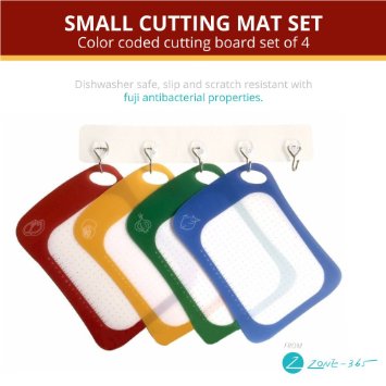 Self Healing Cutting Mat Set - Flexible Scratch Resistant Cutting Board, Durable, Easy to Clean & Dishwasher Safe by Zone - 365