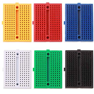 MCIGICM 6PCS 170 tie-Points Mini Breadboard for Arduino