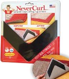 NeverCurl - Instantly Stops Rug Corner Curling Safe for wood floors For Indoor AND Outdoor Rugs Includes 4 pcs not an anti-slip pad Made in USA