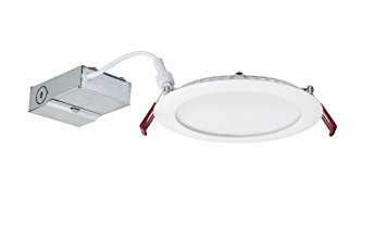 Lithonia Lighting WF6 LL LED 27K MW M6 Ultra-Thin Dimmable LED Recessed Ceiling Light, 2700K | Warm White, Matte White