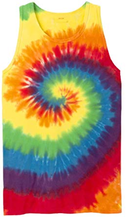 Joe's USA Koloa Colorful Tie-Dye Tank Tops in 10 Colors, Sizes S-4XL