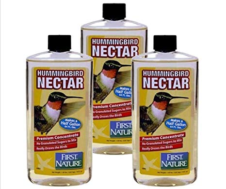 First Nature 3 Ea 16 Oz Clear Hummingbird Nectar Concentrate 3052