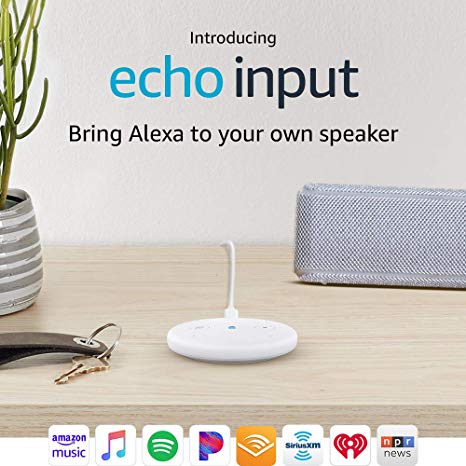Echo Input – Bring Alexa to your own speaker- White
