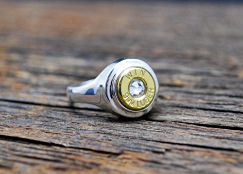 Sterling Silver 9mm Bullet Ring