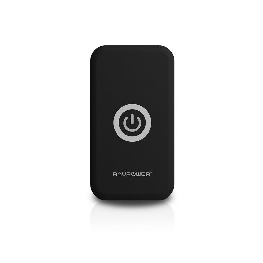 Qi Wireless Charger RAVPower Wireless Charging Pad for Samsung S7 S6 Edge Nexus 6 7 and All Qi-Enabled Devices (AC adapter included) – Black