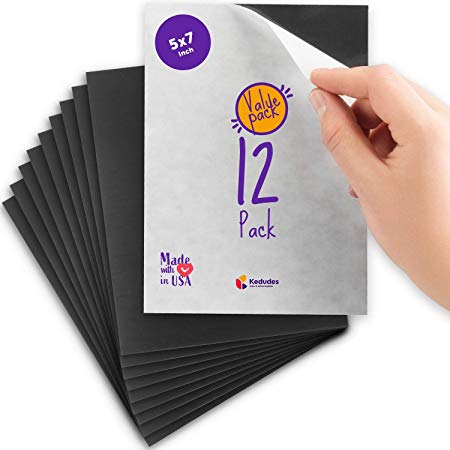 Flexible Adhesive Magnetic Sheets Paper Great for Photo 5x7 (1, 5" x 7")