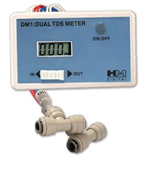 HM Digital DM-1 In-Line Dual TDS Monitor, 0-9990 ppm Range,  /- 2-Percent Readout Accuracy