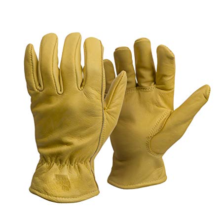 American Made Genuine Elkskin Leather Work Gloves , 950, Size: Medium