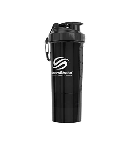 Smartshake Original 2GO One, 20 oz Shaker Cup,  Black (Packaging May Vary)