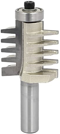 uxcell 1/2" Shank, 3/8" Cutting Width Finger Glue Joint Router Bit with 1-1/2" Cutting Dia