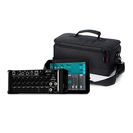 Behringer XR18 Digital Mixer and Gator Cases Padded Mixer Carry Bag; Fits Behringer X-AIR Series Mixers (G-MIXERBAG-1306)