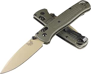 Benchmade - Bugout Folding Knife with Dark Olive Grivory Handle (535TN-11)