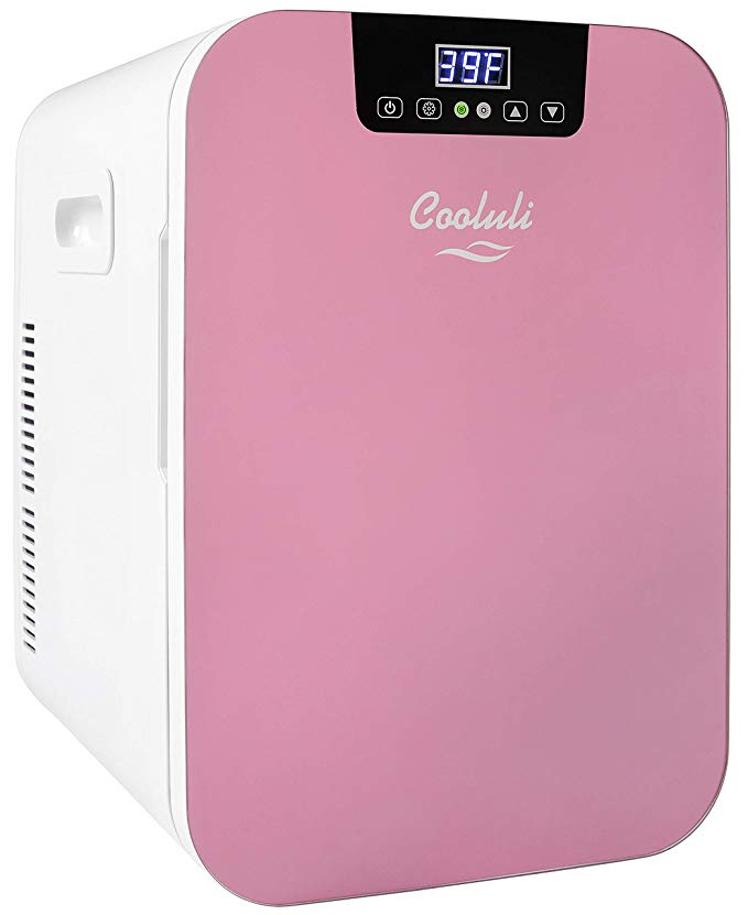 Cooluli Concord 20-liter Compact Cooler/Warmer Mini Fridge/Wine Cooler with Digital Thermostat   Dual-Core Cooling for Cars, Road Trips, Homes, Offices & Dorms