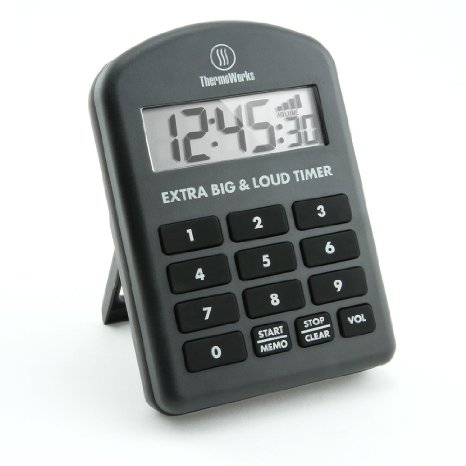 ThermoWorks Extra Big and Loud Timer (Charcoal)