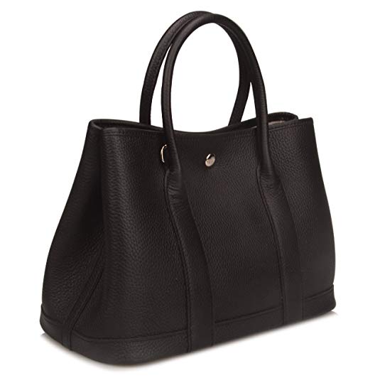Qidell Women's Genuine Leather Tote Bag Top Handle Handbags Shoulder Handbags
