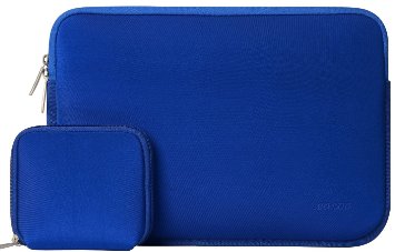 Mosiso Laptop Sleeve,Water-resistant Neoprene Case Bag Cover for 12.9 iPad Pro / 13.3 Inch Notebook Computer / MacBook Air / MacBook Pro with Small Case for MacBook Charger or Magic Mouse, Royal Blue