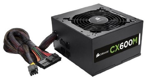 Corsair CX Series CX600M 600 Watt 600W Semi Modular Power Supply 80 Bronze Certified