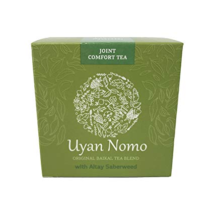 Siberian Health - Uyan Nomo Herbal Joint Comfort Tea (30 Bags) | Original Lake Baikal Herbal Tea Blend with Altay Saberweed | All Natural Mineral Balance Relief for Aching & Sore Joints | Decaf Tea