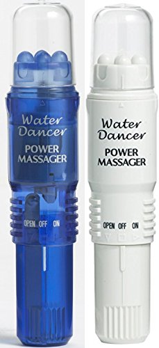 Vibratex Water Dancer Waterproof Pocket Massagers, White and Blue (Pack of 2)