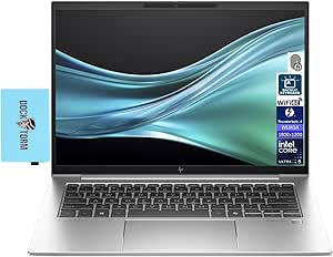 HP EliteBook 840 G11 AI Compatible Business Laptop 14.0" WUXGA (Intel Ultra 5-125U, 32GB DDR5, 512GB PCIe SSD, Backlit KYB, FP Reader, 2 Thunderbolt 4, WiFi 6E, Win 11 Pro) w/DKZ USB Port Expander