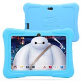 Dragon Touch 7 Quad Core Android Kids Tablet with Wifi and Camera and Games HD Kids Edition w Zoodles Pre-Installed 2015 New Model Y88X with Blue Silicone Case
