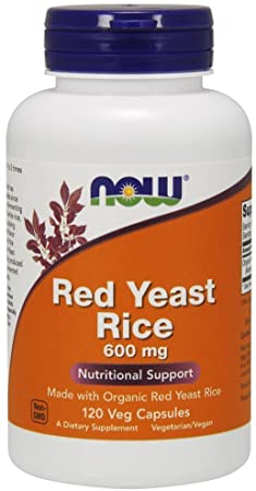 Now Foods Red Yeast Rice 600 Milligrams, 120 Veggie Caps