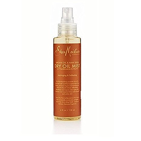 Shea Moisture Argan Oil & Raw Dry Mist for Unisex, 4 Ounce