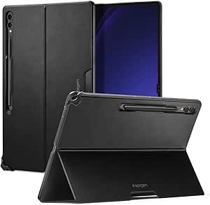 Spigen Thin Fit Pro Case Compatible with Samsung Galaxy Tab S10 Ultra (2024), Samsung Galaxy Tab S9 Ultra (2023), Samsung Galaxy Tab S8 Ultra (2022) - Black