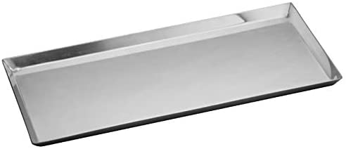 Winco DDSI-102S 14-1/8'' X 7-1/2'' Rectangular Stainless Steel Serving Tray, Platter, Serveware