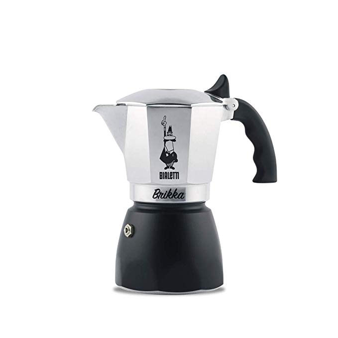 Bialetti Moka Brikka, Coffee Maker, Aluminium 4 tazze